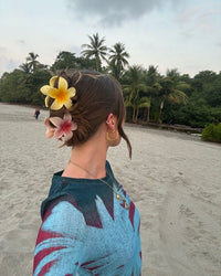 Thumbnail for FRANGIPANI FLOWER HAIR CLIP 8CM MULTI - STUDIO JO STORE