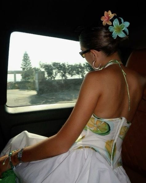 FRANGIPANI FLOWER HAIR CLIP 8CM MULTI - STUDIO JO STORE