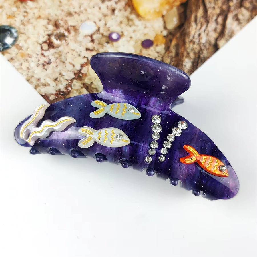 OCEAN INSPIRED ACETATE HAIR CLIPS - STUDIO JO STORE