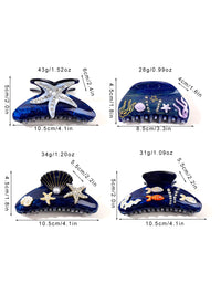 Thumbnail for OCEAN INSPIRED ACETATE HAIR CLIPS - STUDIO JO STORE