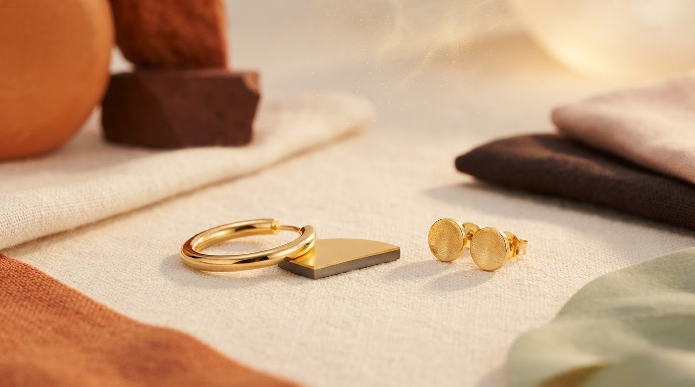 18k Gold PVD Coated Earrings: How the Finish Works