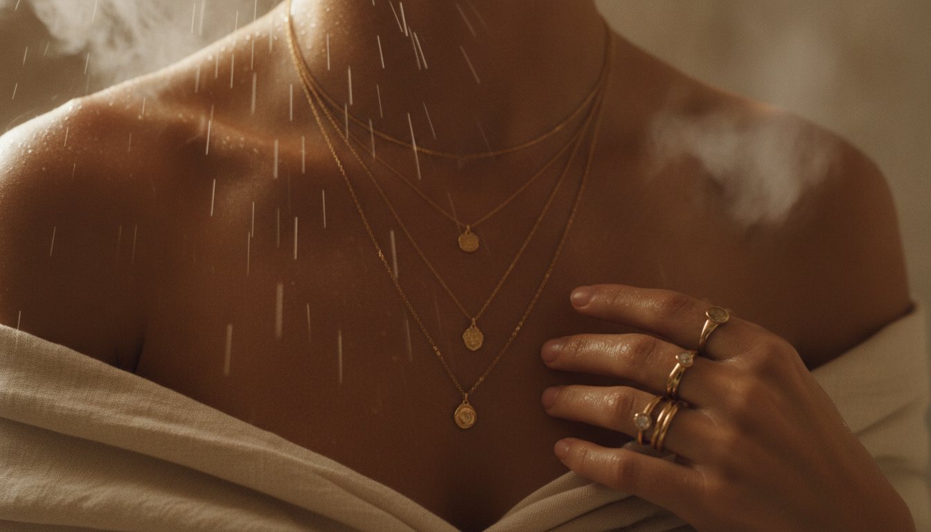 Can You Wear Gold Jewellery in the Shower? What to Know About PVD