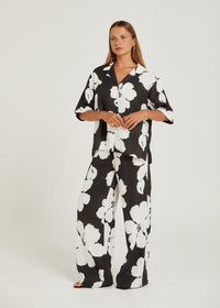 Thumbnail for PIPPA RIDLEY - CATALINA PANT BLOOM CHARCOAL - STUDIO JO STORE  