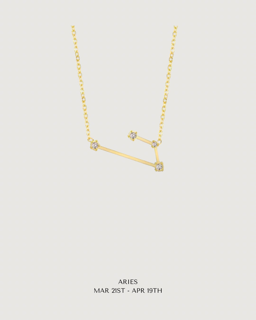 CELESTIAL POWER: GOLD ZODIAC STAR SIGN NECKLACE COLLECTION - STUDIO JO STORE  