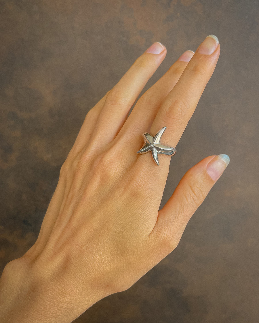 SIERRA STARFISH RING SILVER - STUDIO JO STORE  