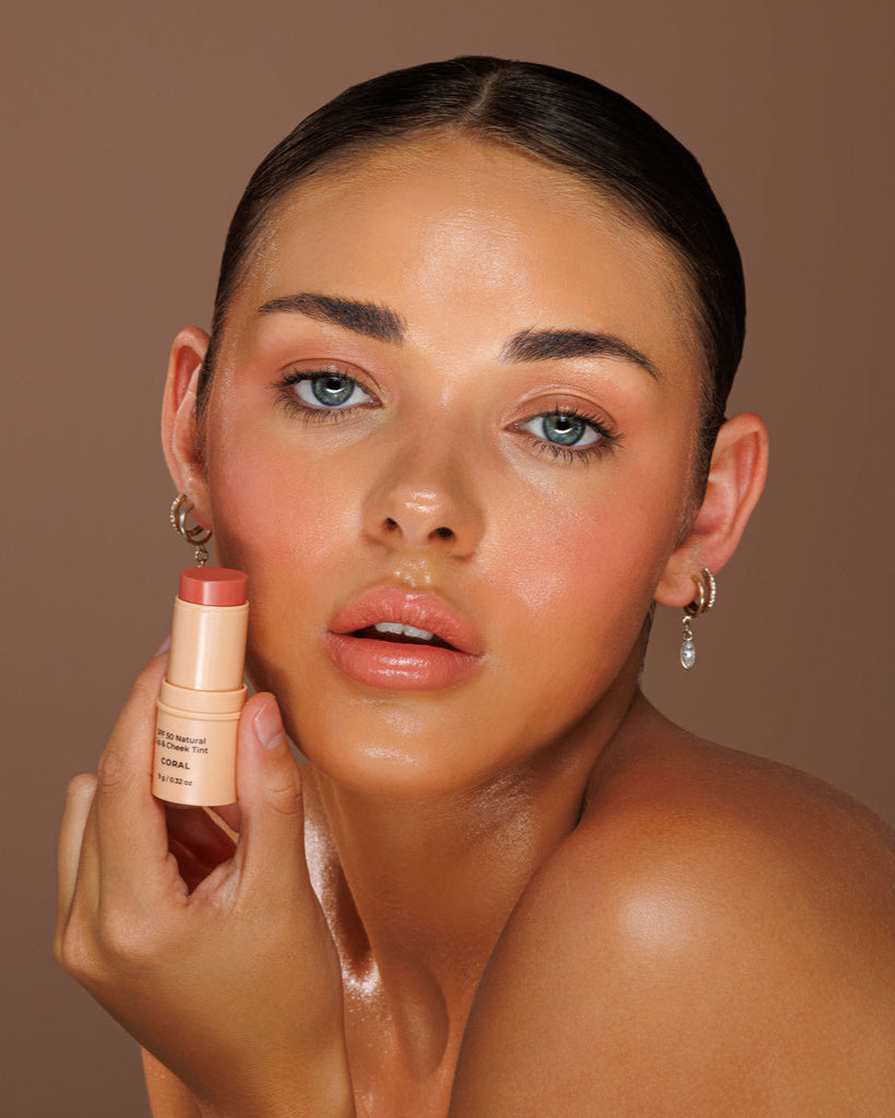 AVOCADO ZINC - SPF 50 NATURAL LIP & CHEEK TINT CORAL - STUDIO JO STORE  