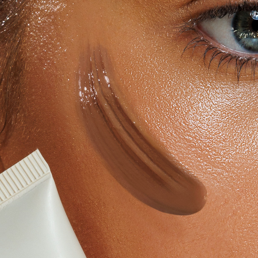 Avocado Zinc SPF 50 Natural Tinted Moisturiser in Dark shade tube and packaging