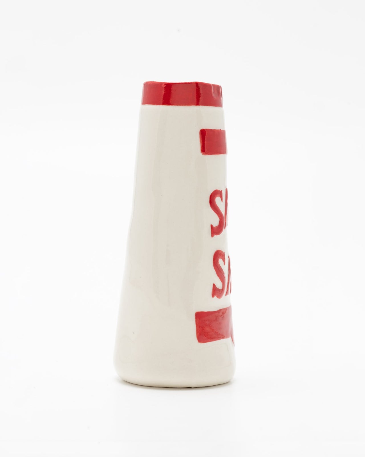 The Austin Flowers Saxa Salt Vase Red