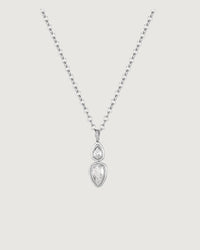 Thumbnail for TEARDROP NECKLACE SILVER - STUDIO JO STORE  