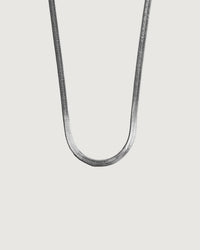 Thumbnail for Solace Bold Snake Chain Necklace – Silver