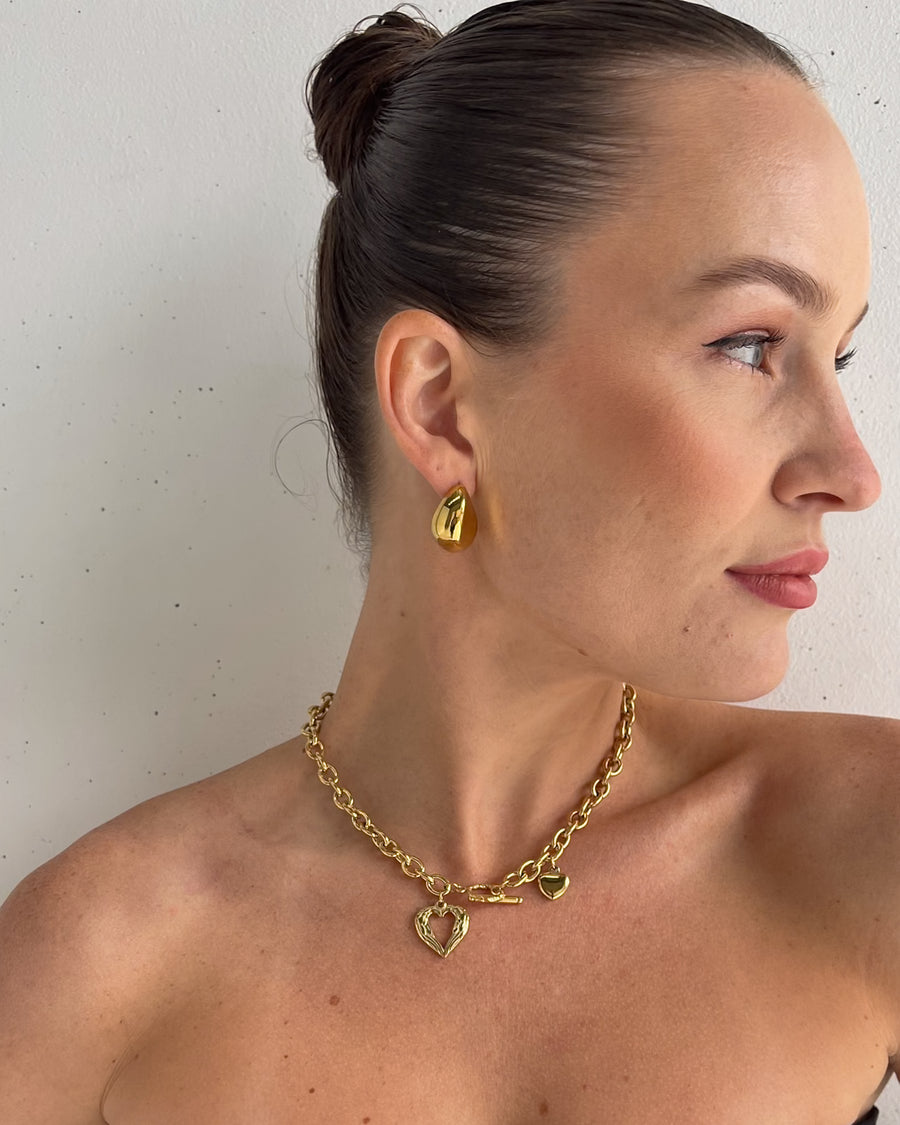 MALONE STUD EARRINGS 18K GOLD - STUDIO JO STORE  