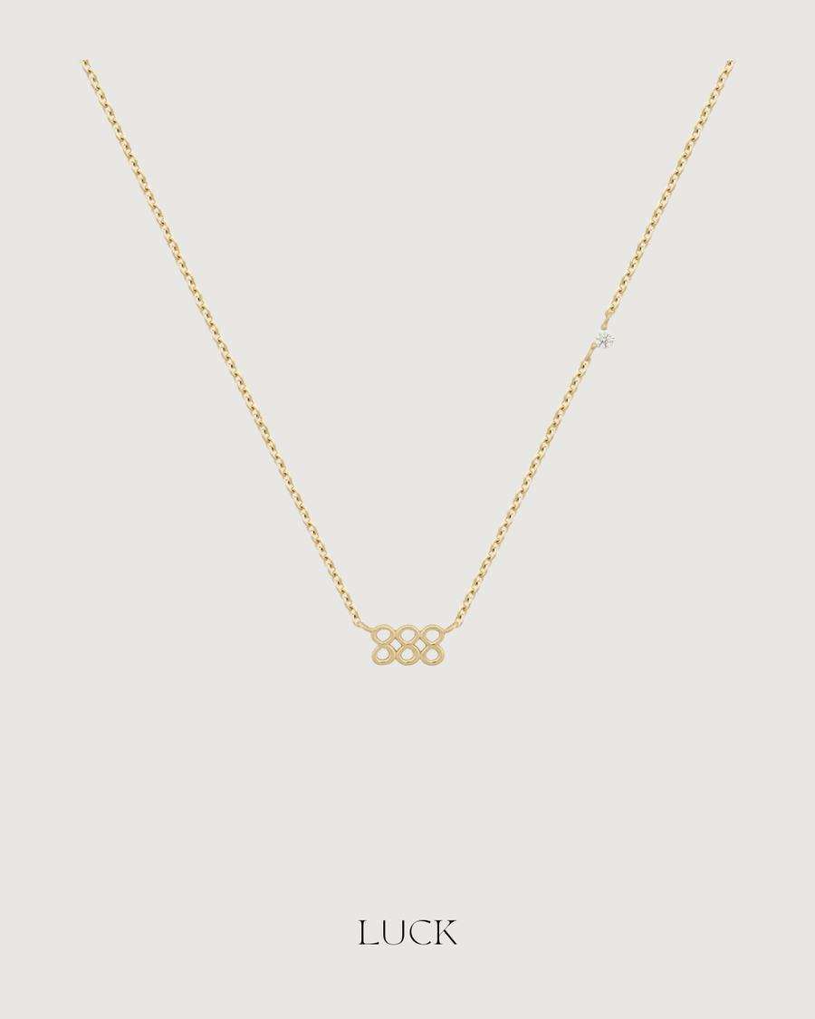 ANGEL NUMBER 888 CHOKER NECKLACE - BALANCE - GOLD - STUDIO JO STORE  