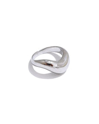 Thumbnail for LUNA CURVE BAND STATEMENT RING SILVER
