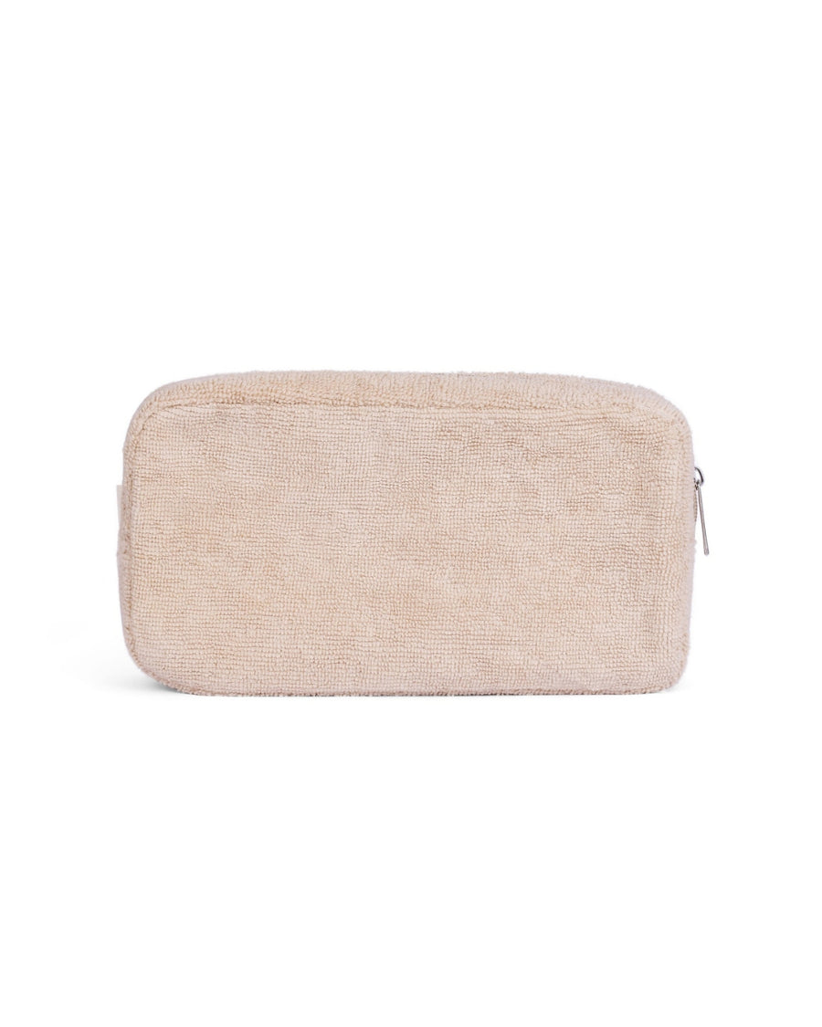 AVOCADO ZINC - TERRY TOWELLING POUCH BEIGE - STUDIO JO STORE  