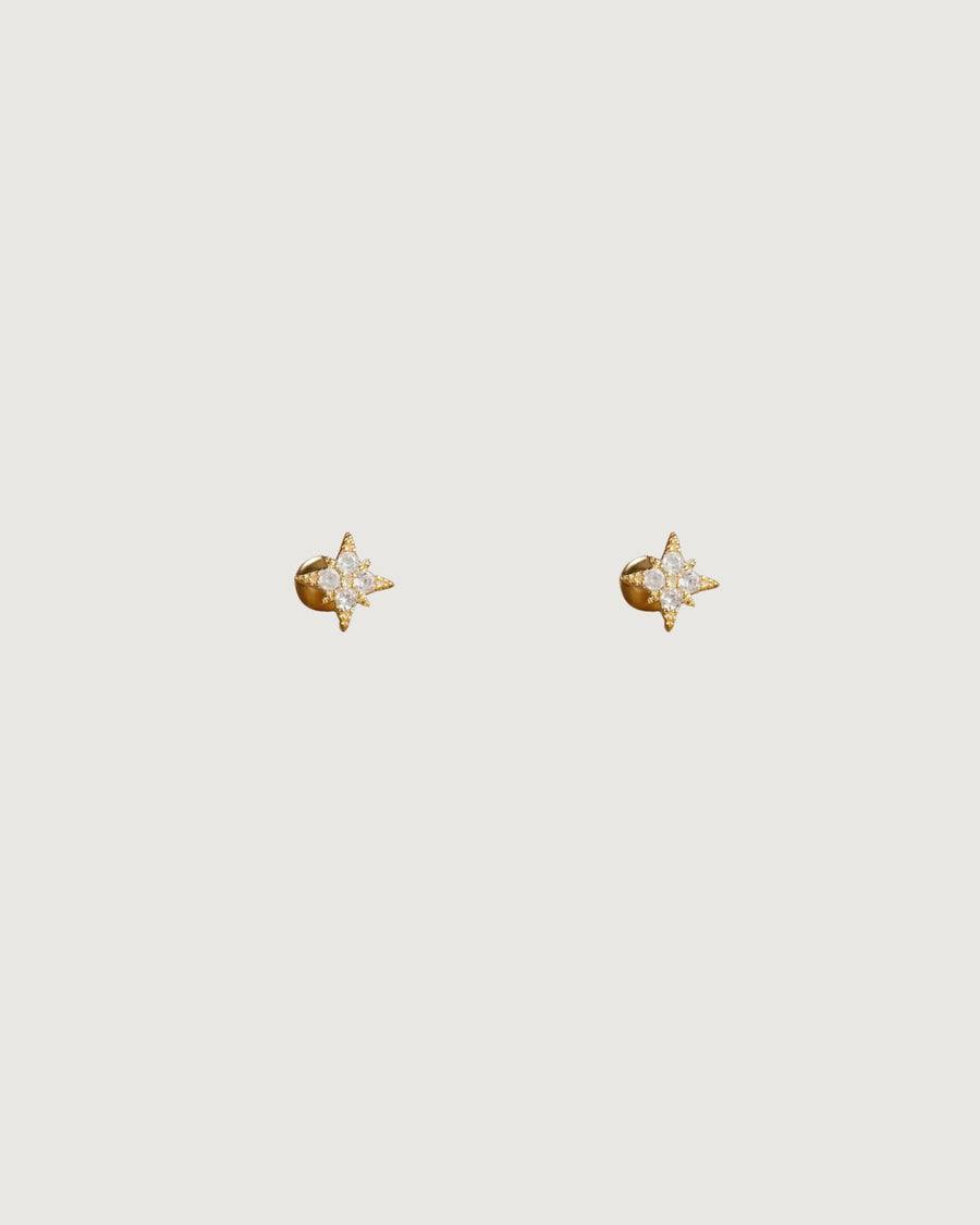 GOLD STARBURST STUD EARRINGS - STUDIO JO STORE  