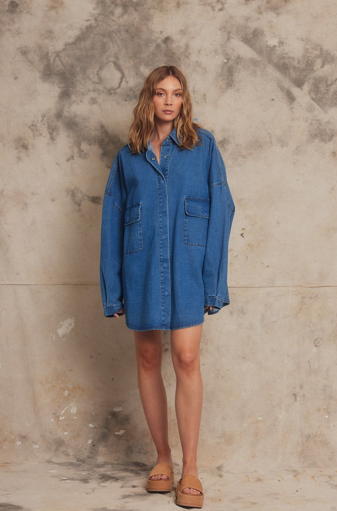 PIPPA RIDLEY - BABY SION SHIRT INDIGO DENIM - STUDIO JO STORE  