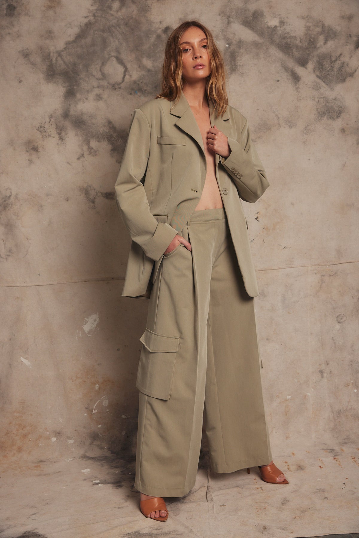 PIPPA RIDLEY - ADDISON PANT SAGE GREEN - STUDIO JO STORE  