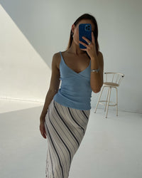 Thumbnail for SOVERE / ELEMENTAL SLIP SKIRT - ECRU / BLACK - STUDIO JO STORE  