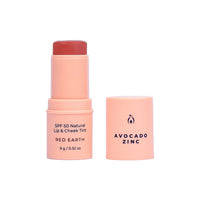 Thumbnail for AVOCADO ZINC - SPF 50 NATURAL LIP & CHEEK TINT RED EARTH - STUDIO JO STORE  