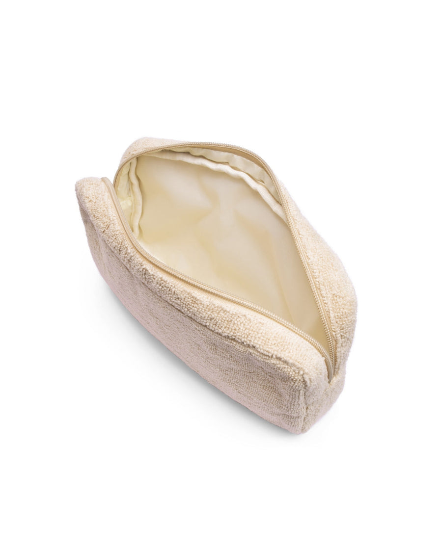 AVOCADO ZINC - TERRY TOWELLING POUCH BEIGE - STUDIO JO STORE  