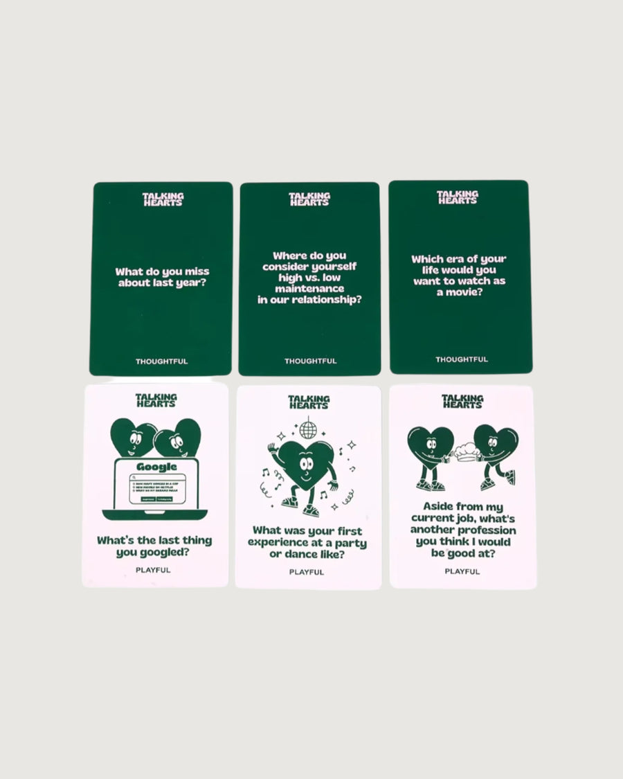 TALKING HEARTS COUPLES CONVERSATION CONNECTION CARD GAME - STUDIO JO STORE  