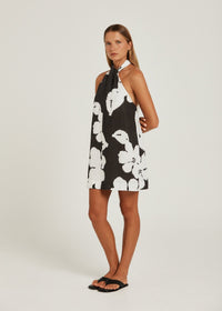 Thumbnail for PIPPA RIDLEY CATALINA RIYAH DRESS BLOOM CHARCOAL - STUDIO JO STORE  