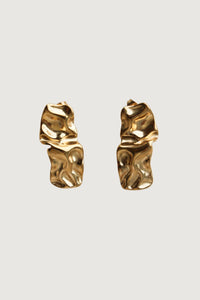 Thumbnail for GOLD TEXTURED STUD EARRINGS