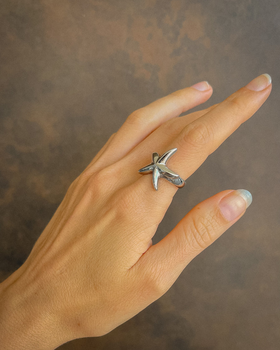 SIERRA STARFISH RING SILVER - STUDIO JO STORE  