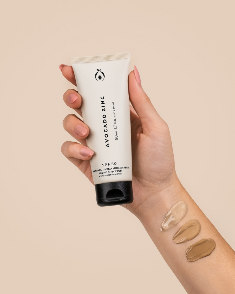 AVOCADO ZINC - SPF 50 NATURAL TINTED MOISTURISER - STUDIO JO STORE  