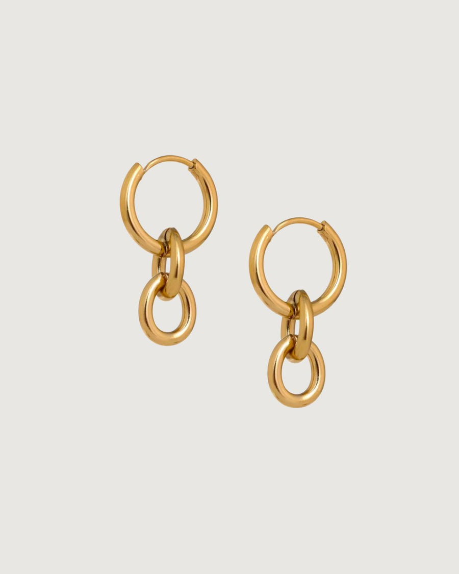 Peita Hoop Chain Earrings – 18K Gold - STUDIO JO STORE  