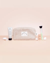 Thumbnail for AVOCADO ZINC - TERRY TOWELLING POUCH BEIGE - STUDIO JO STORE  