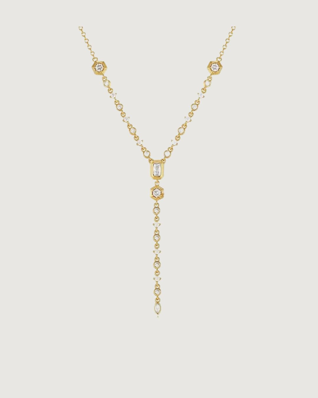 CELESTIAL DROP NECKLACE GOLD - STUDIO JO STORE  