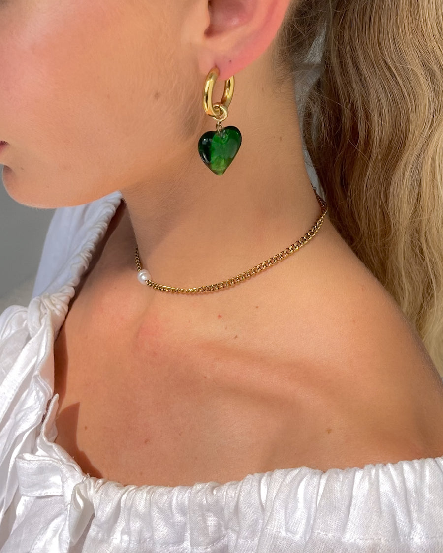 MADELINE PEARL CHAIN CHOKER NECKLACE 18k GOLD PVD - STUDIO JO STORE  