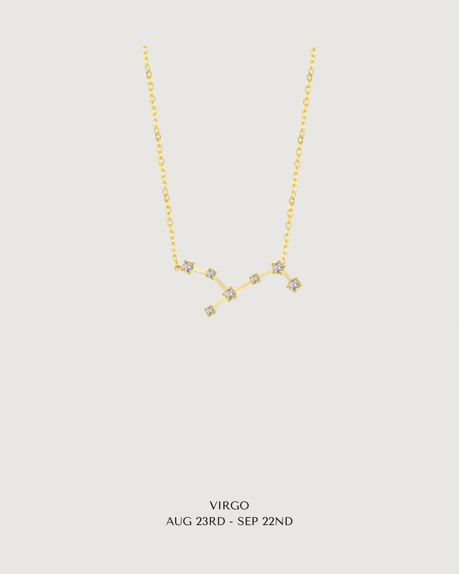 CELESTIAL POWER: GOLD ZODIAC STAR SIGN NECKLACE COLLECTION - STUDIO JO STORE  