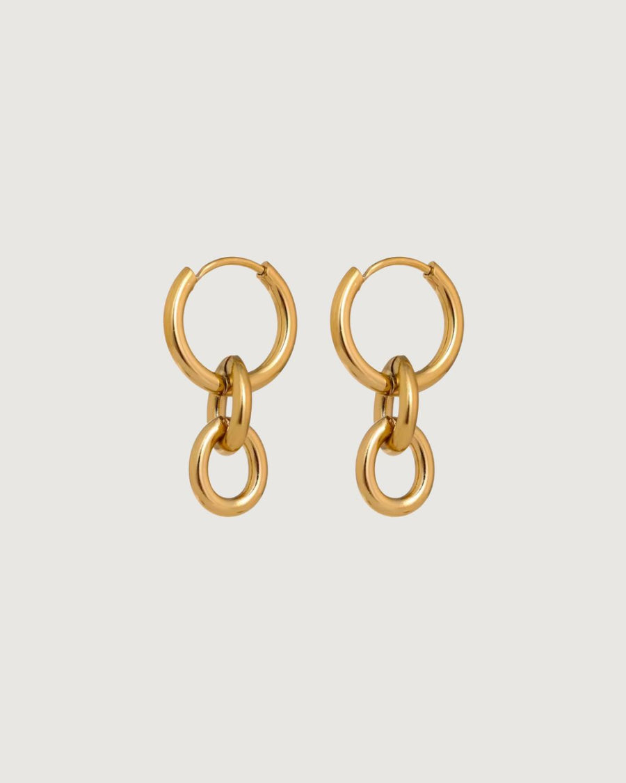 Peita Hoop Chain Earrings – 18K Gold - STUDIO JO STORE  