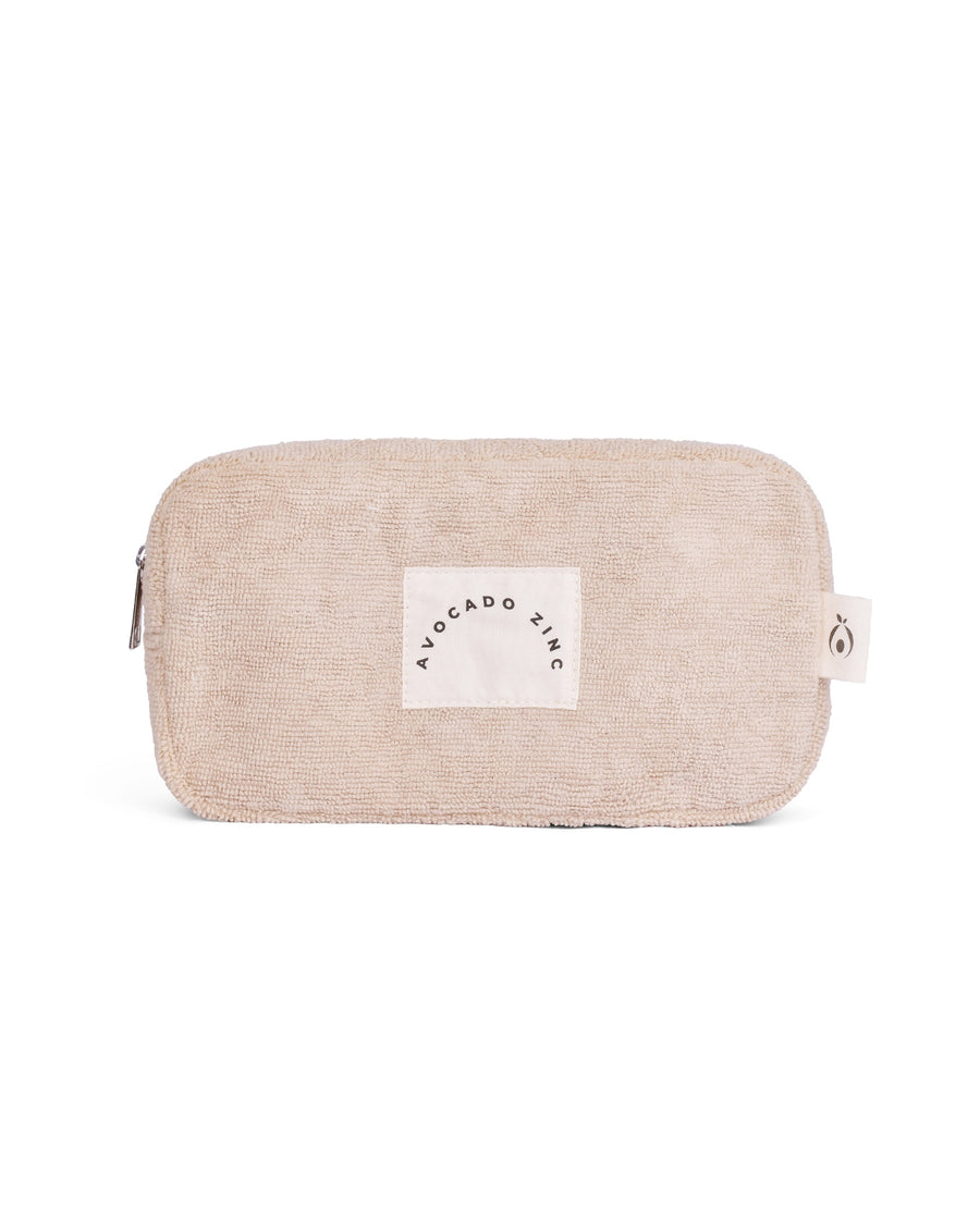 AVOCADO ZINC - TERRY TOWELLING POUCH BEIGE - STUDIO JO STORE  