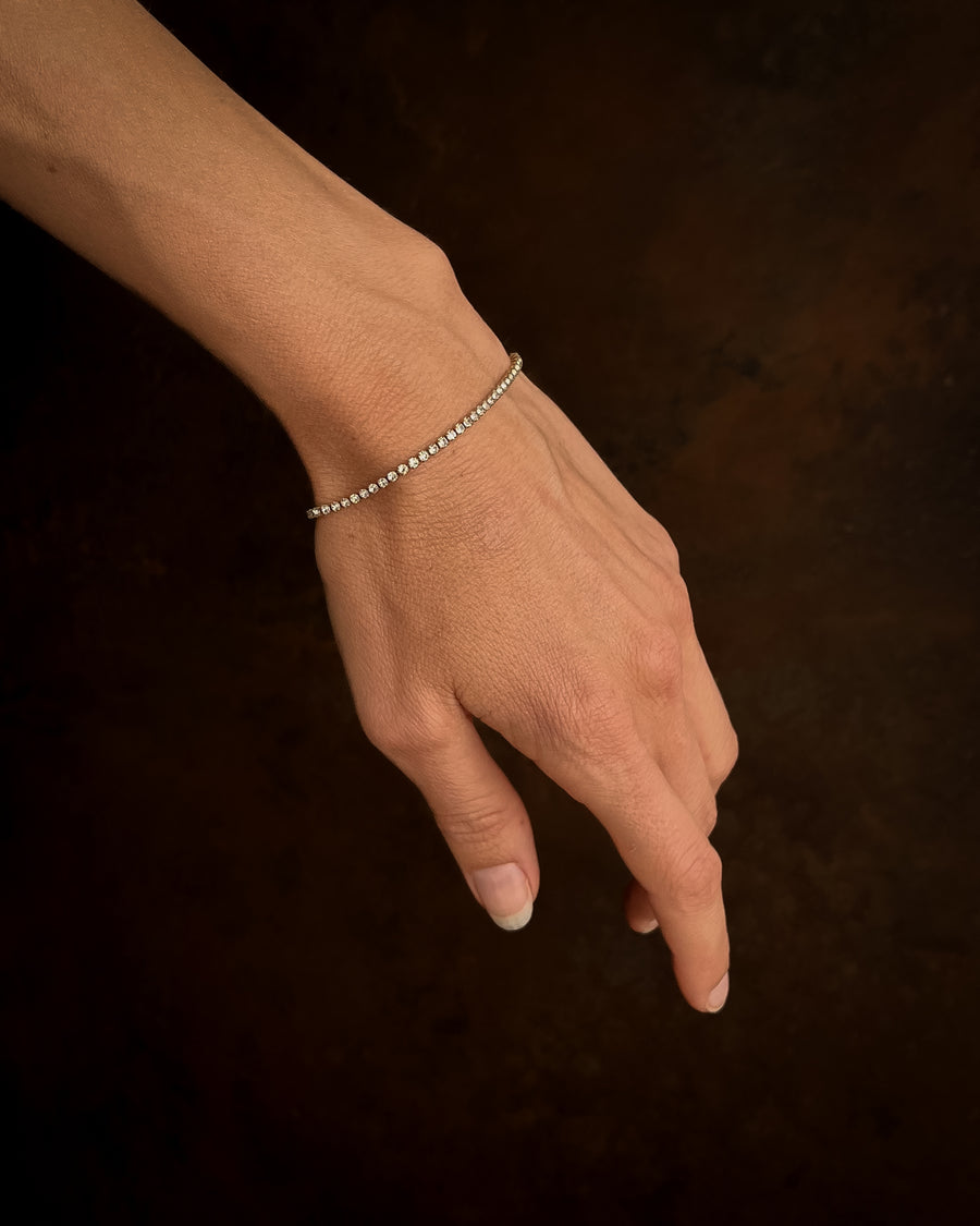 FINE TENNIS BRACELET 18K GOLD - STUDIO JO STORE  