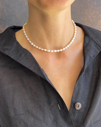 Thumbnail for FRESH WATER BAROQUE PEARL CHOKER NECKLACE