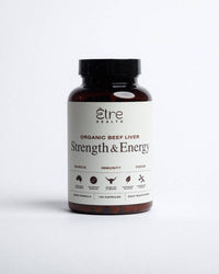 Thumbnail for Supplement bottle labeled 'Strength & Energy' by etre health on a white background