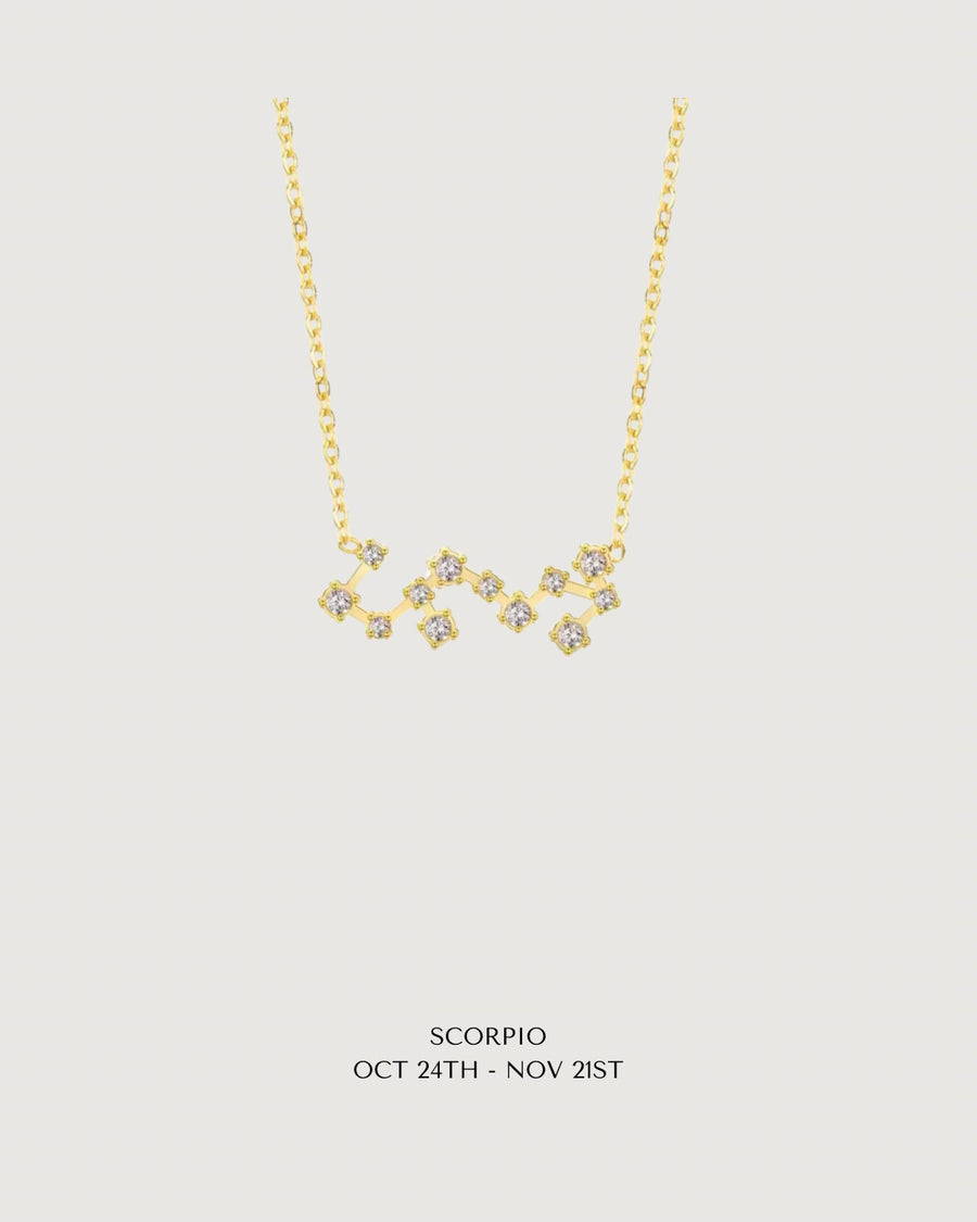 CELESTIAL POWER: GOLD ZODIAC STAR SIGN NECKLACE COLLECTION - STUDIO JO STORE  