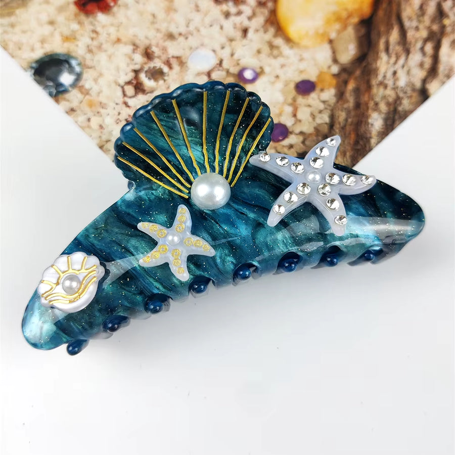 OCEAN INSPIRED ACETATE HAIR CLIPS - STUDIO JO STORE  
