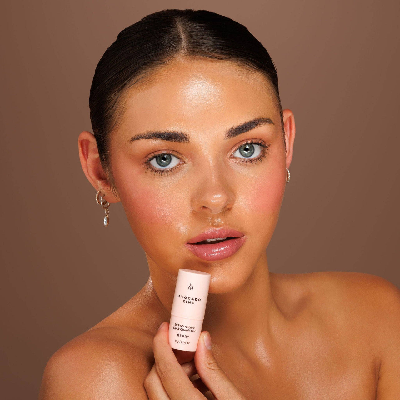 Avocado Zinc - SPF 50 Natural Lip & Cheek Tint: Red Earth