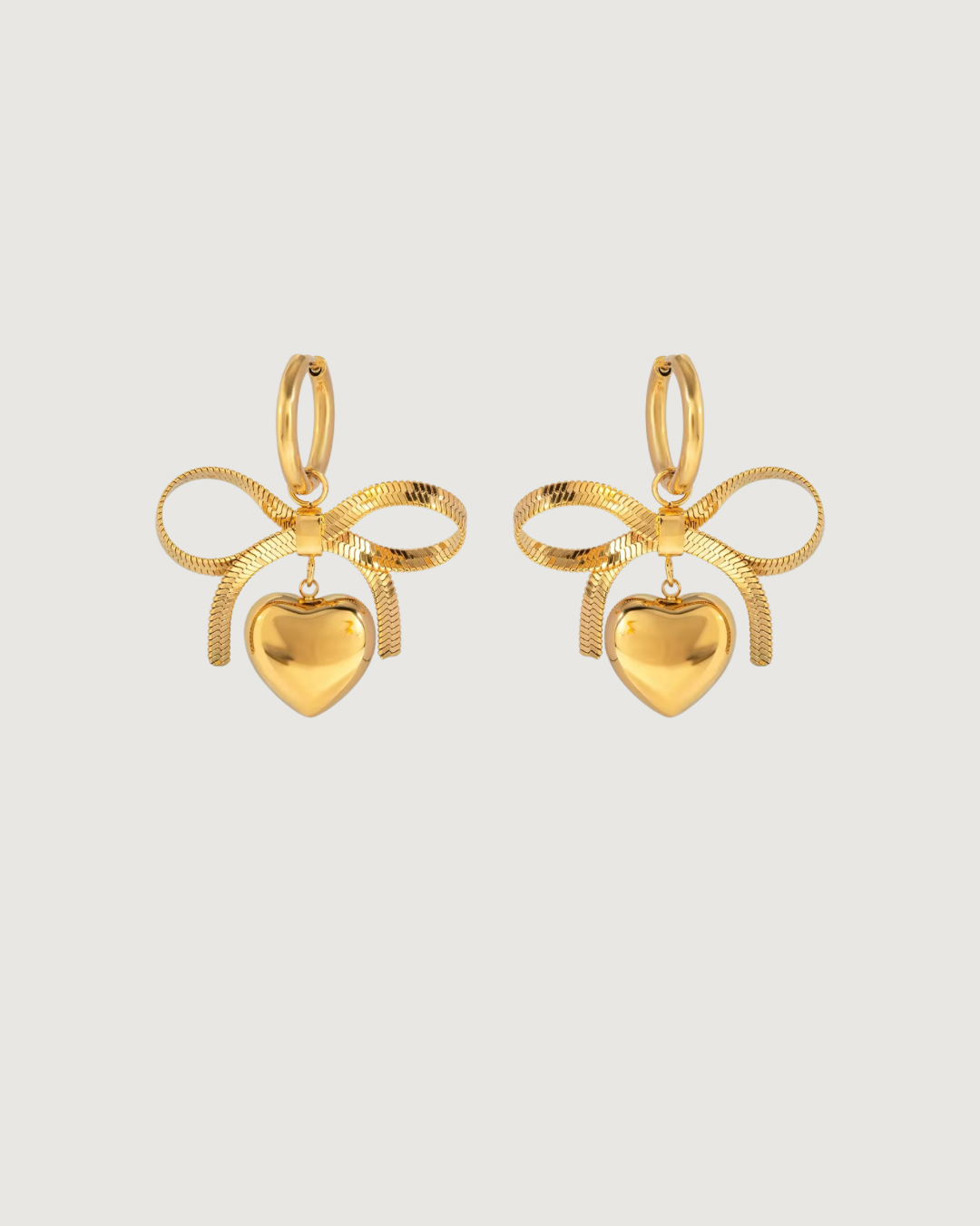SWEETHEART BOW EARRINGS GOLD - STUDIO JO STORE  