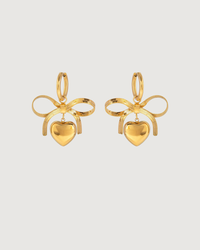 Thumbnail for SWEETHEART BOW EARRINGS GOLD - STUDIO JO STORE  