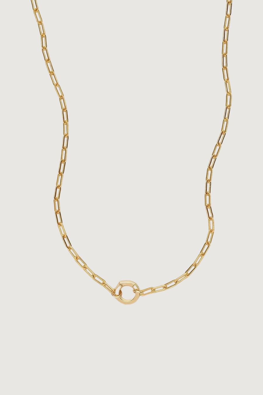 GOLD LINK CHAIN CHARM NECKLACE - STUDIO JO STORE  