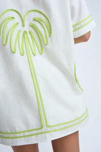 Thumbnail for By Johnny Love Palm Sun Shirt - Ivory Green
