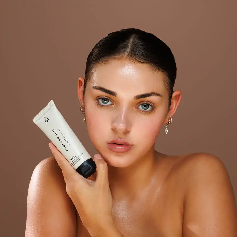 Avocado Zinc - SPF 50 Natural Tinted Moisturiser: Light-Medium