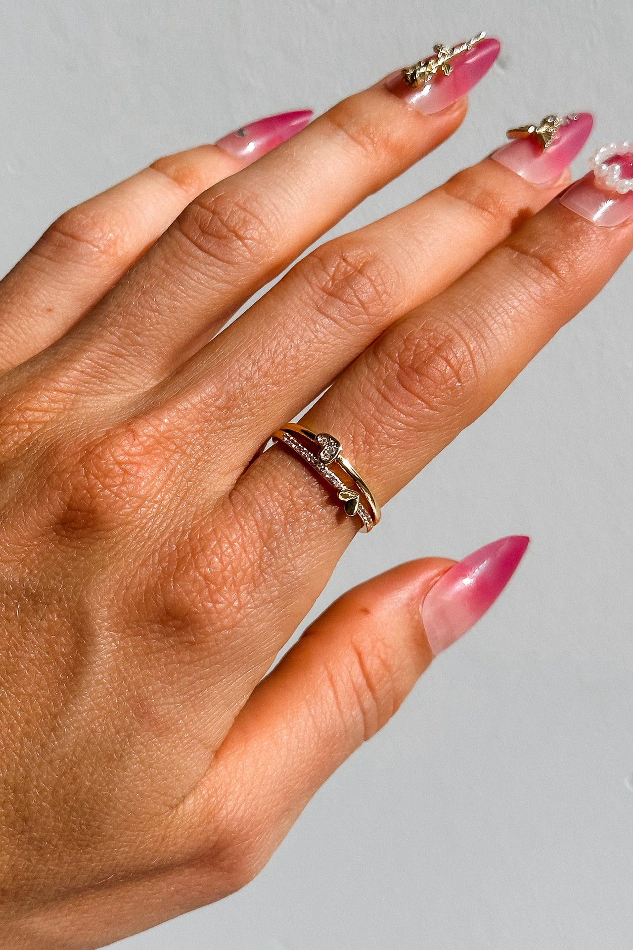 TWO HEARTS RING GOLD - STUDIO JO STORE  