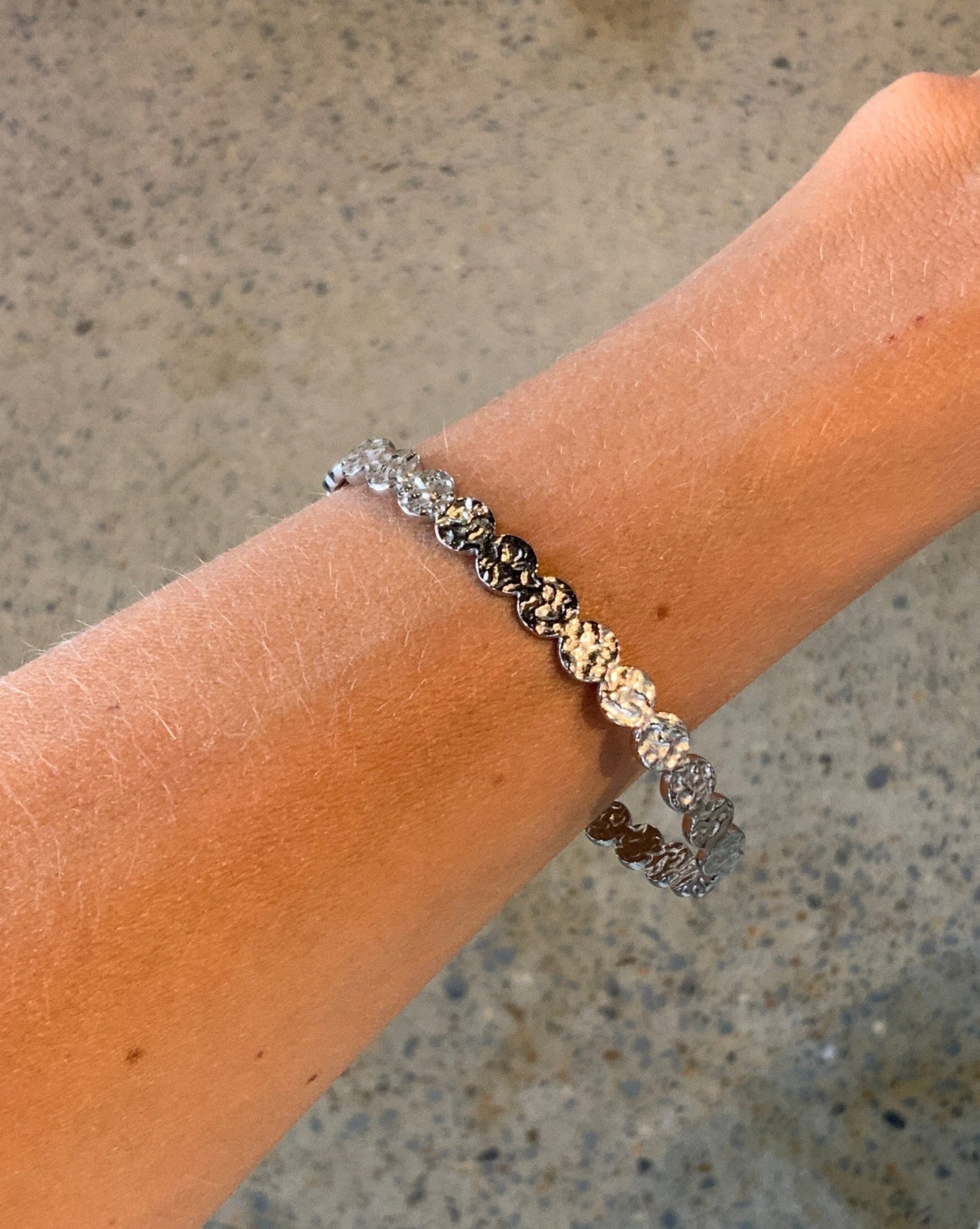 BARLEY TEXTURED CUFF BRACELET SILVER - STUDIO JO STORE  