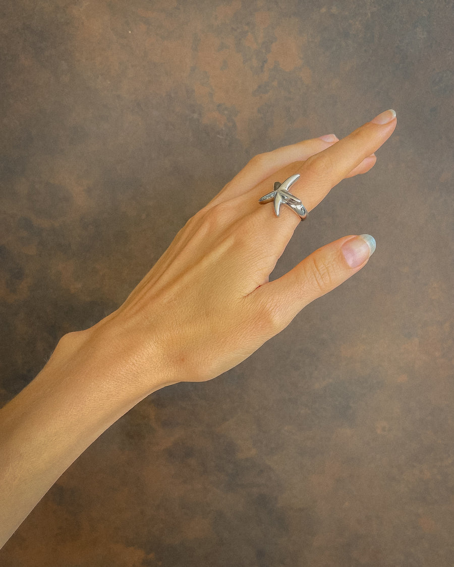 SIERRA STARFISH RING SILVER - STUDIO JO STORE  